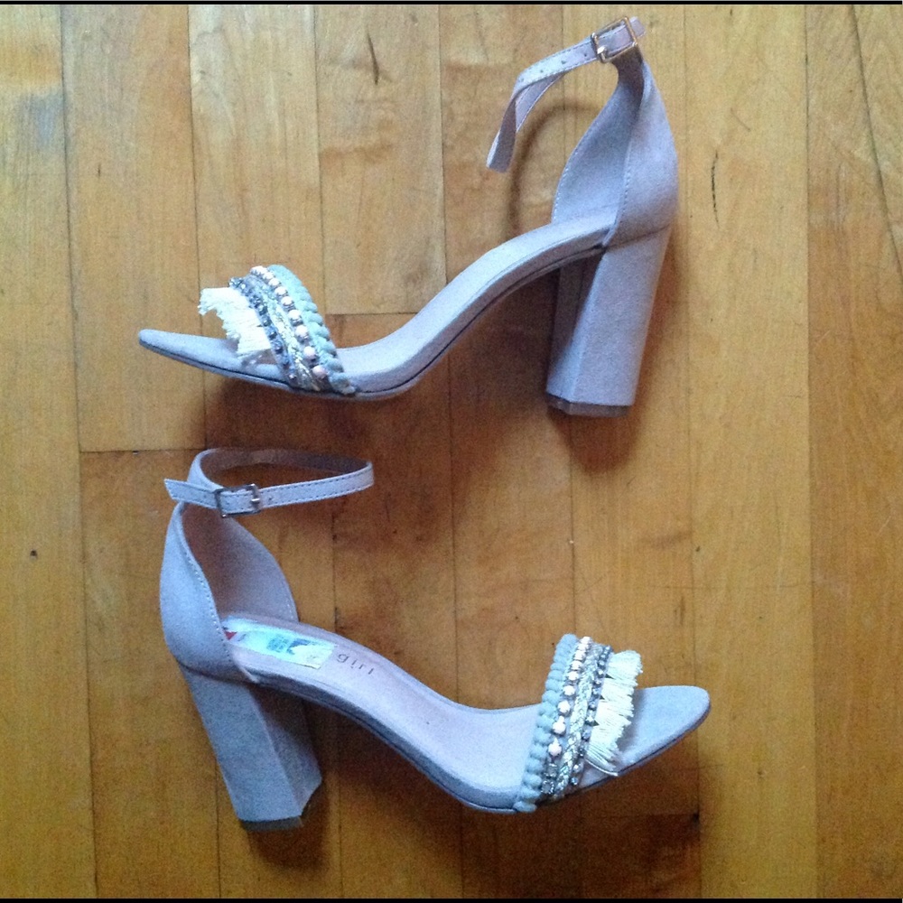 Madden Girl Bella Dress Sandals Taupe Size 8